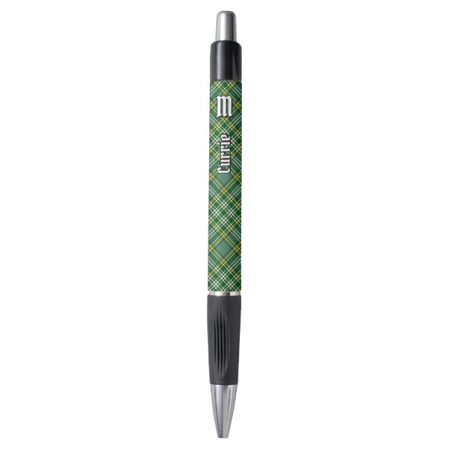 Clan Currie Tartan Pen (Front Vertical)