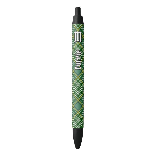 Clan Currie Tartan Pen (Front Vertical)