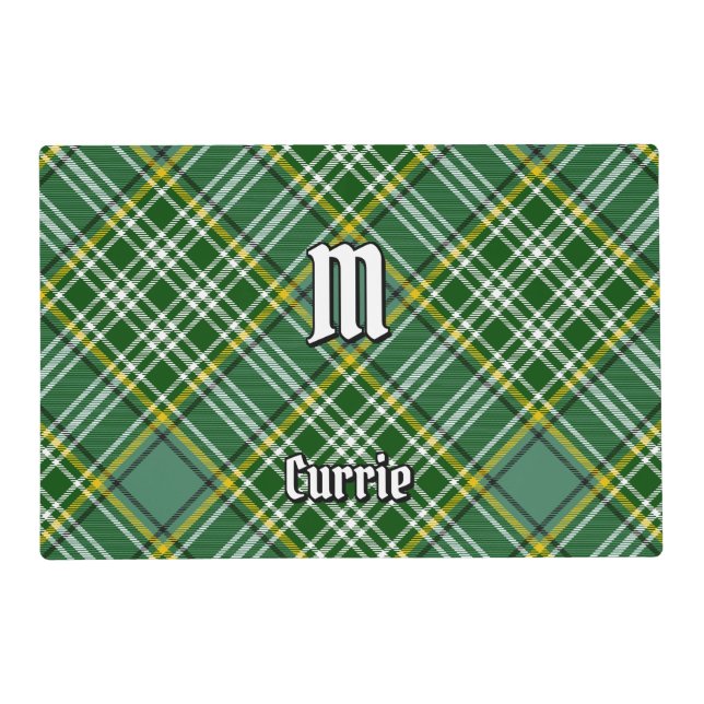 Clan Currie Tartan Placemat (Front)