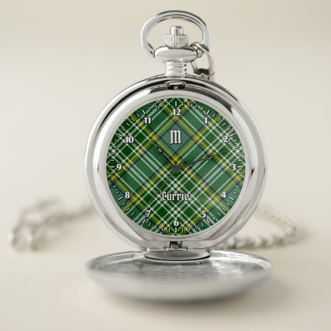 Clan Currie Tartan Pocket Watch (Inside)