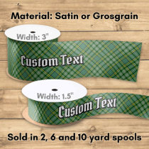 Clan Currie Tartan Satin Ribbon