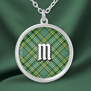 Clan Currie Tartan Silver Plated Necklace