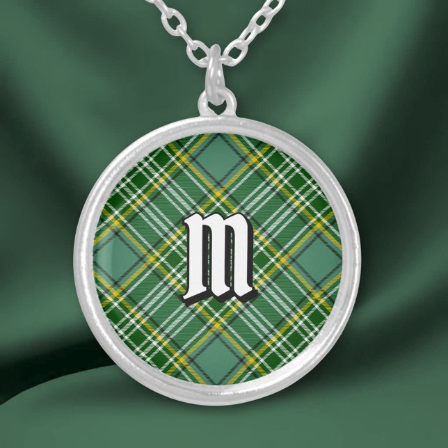 Clan Currie Tartan Silver Plated Necklace (Creator Uploaded)