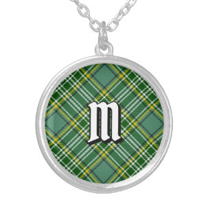Clan Currie Tartan Silver Plated Necklace