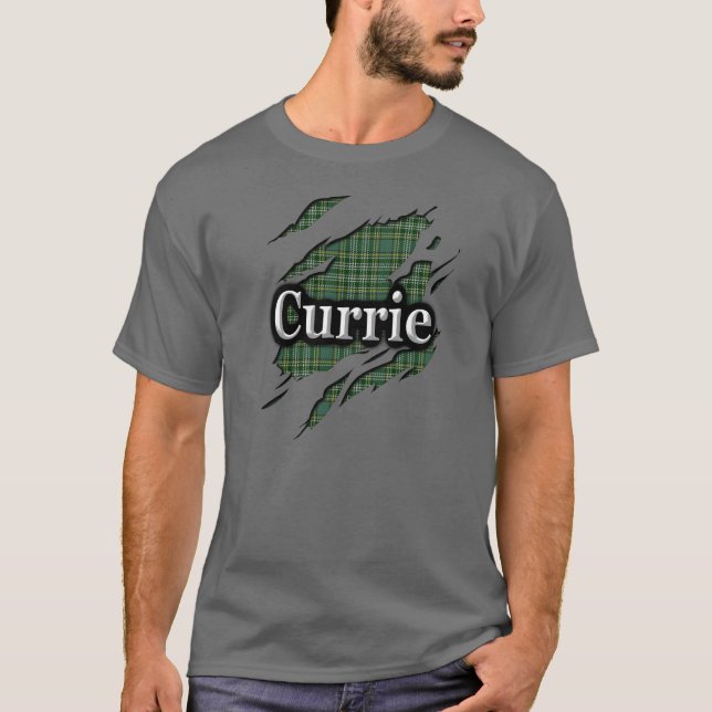 Clan Currie Tartan Spirit Shirt (Front)