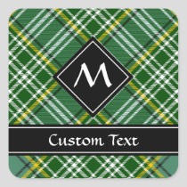 Clan Currie Tartan Square Sticker