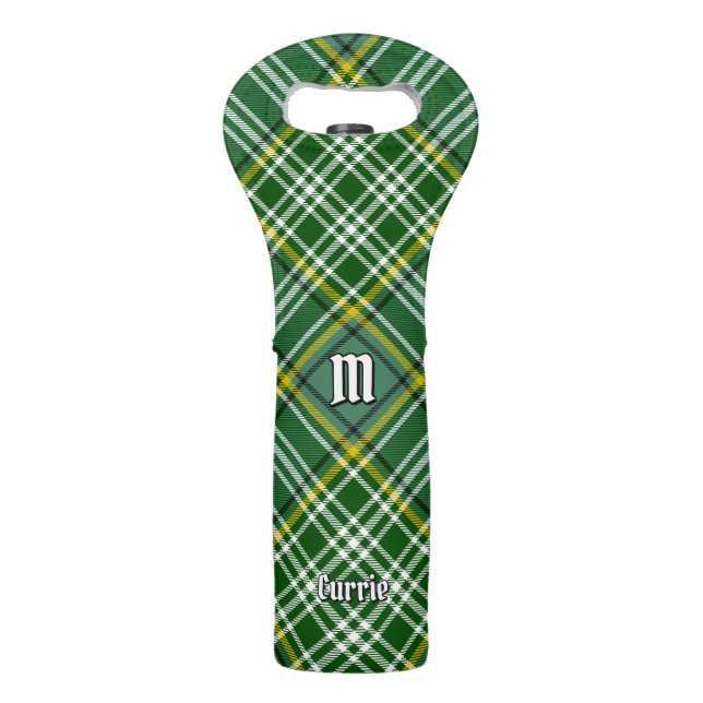 Clan Currie Tartan Wine Bag (Front)