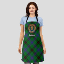 Clan Davidson Crest over Tartan Apron