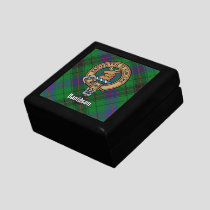 Clan Davidson Crest over Tartan Gift Box