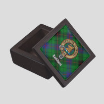 Clan Davidson Crest over Tartan Gift Box