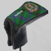 Clan Davidson Crest over Tartan Golf Head Cover