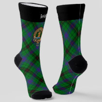 Clan Davidson Crest over Tartan Socks