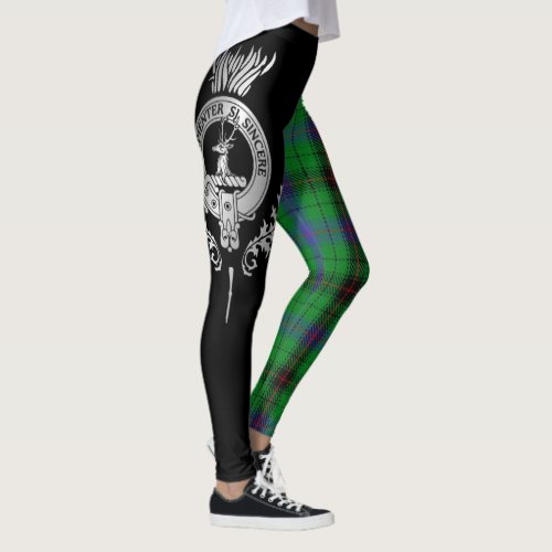 Clan Davidson Crest  Tartan Leggings