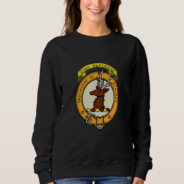Clan Davidson Scottish Crest Sweatshirt (Front)