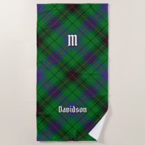 Clan Davidson Tartan Beach Towel