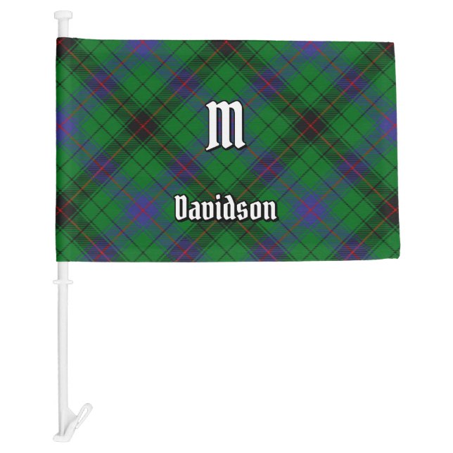 Clan Davidson Tartan Car Flag (Front)