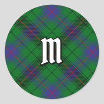 Clan Davidson Tartan Classic Round Sticker