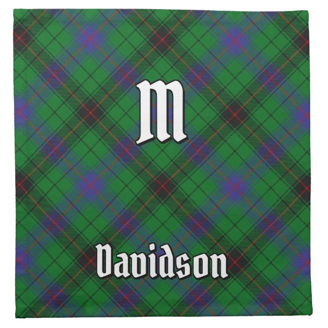 Clan Davidson Tartan Cloth Napkin (Front)