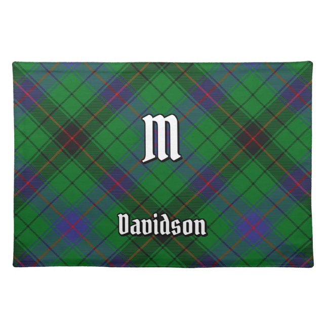 Clan Davidson Tartan Cloth Placemat (Front)