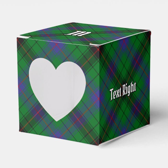 Clan Davidson Tartan Favor Boxes (Front Side)