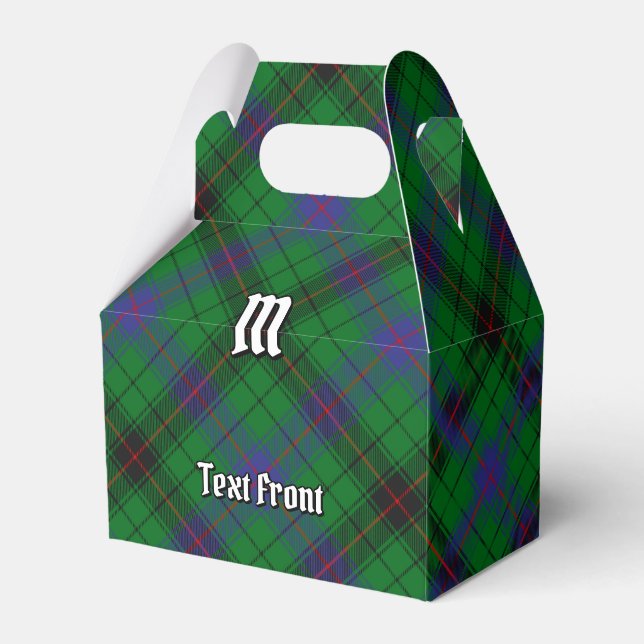 Clan Davidson Tartan Favor Boxes (Front Side)