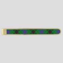 Clan Davidson Tartan Gold Finish Tie Bar