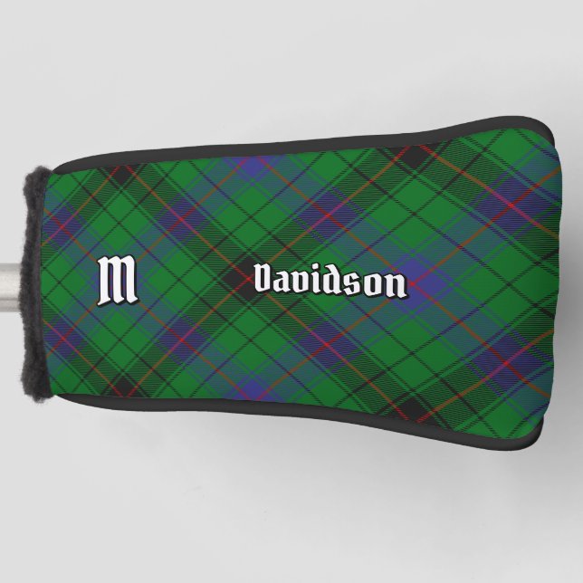 Clan Davidson Tartan Golf Head Cover (Front)