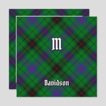 Clan Davidson Tartan Invitation