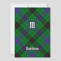 Clan Davidson Tartan Invitation