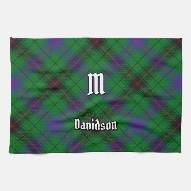 Clan Davidson Tartan Kitchen Towel (Horizontal)