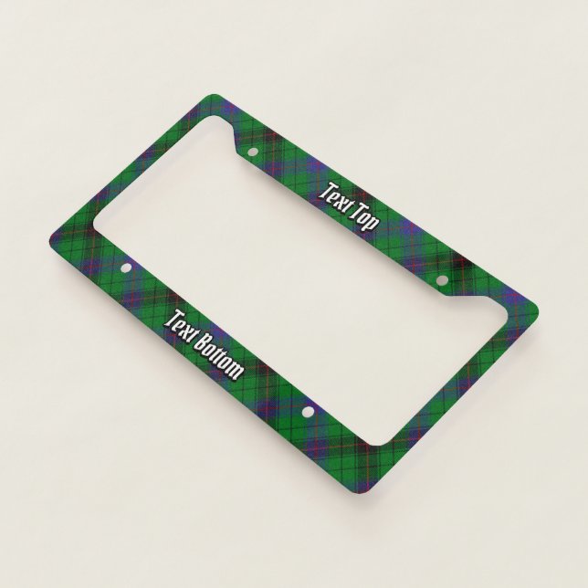 Clan Davidson Tartan License Plate Frame (3/4)