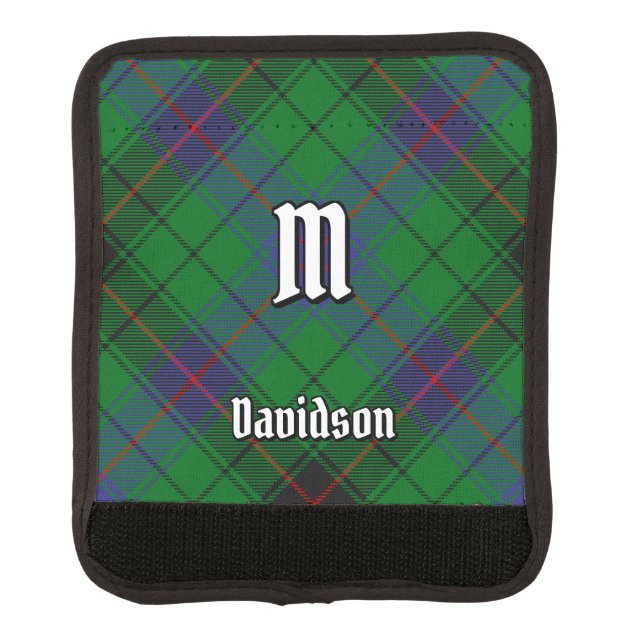 Clan Davidson Tartan Luggage Handle Wrap (Front)