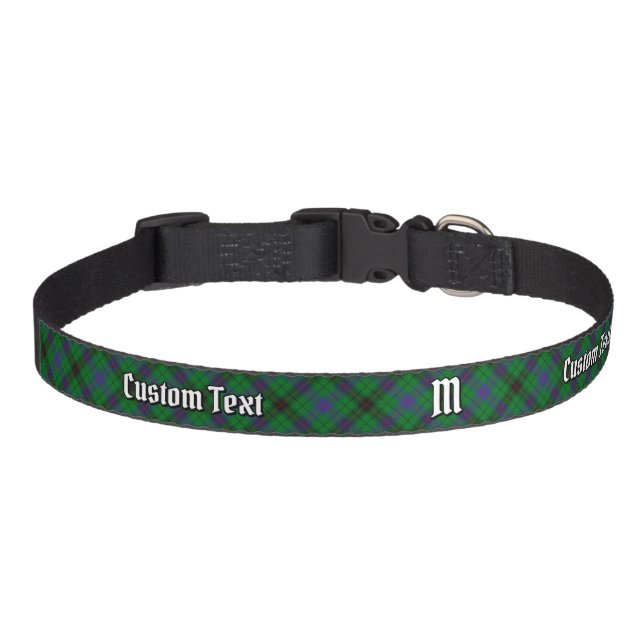 Clan Davidson Tartan Pet Collar (Front)