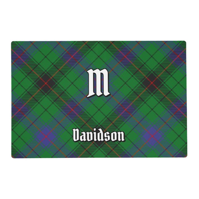 Clan Davidson Tartan Placemat (Front)