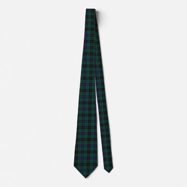 Clan Davidson Tartan Plaid Neck Tie (Front)