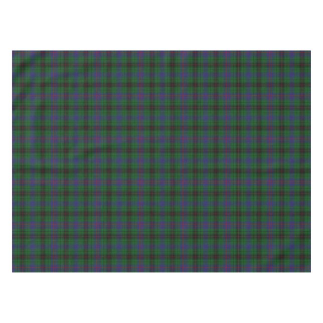 Clan Davidson Tartan Plaid Table Cloth (Front (Horizontal))