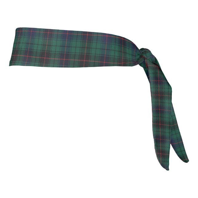 Clan Davidson Tartan Plaid Tie Headband (Rotate 90)