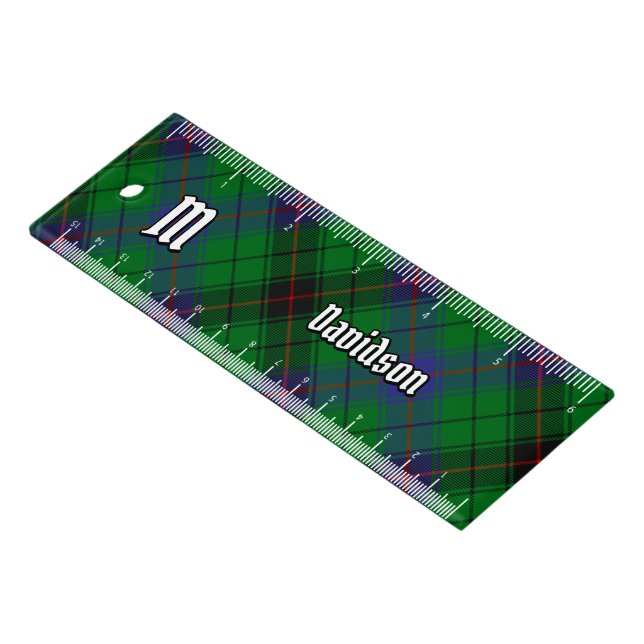 Clan Davidson Tartan Ruler (Angled)
