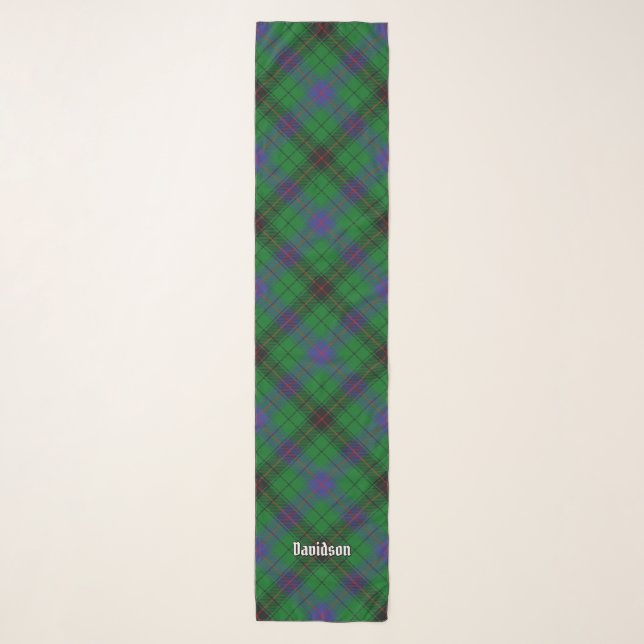 Clan Davidson Tartan Scarf (Front)