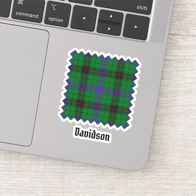 Clan Davidson Tartan Sticker (Detail)