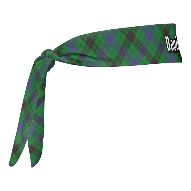 Clan Davidson Tartan Tie Headband (Rotate 270)