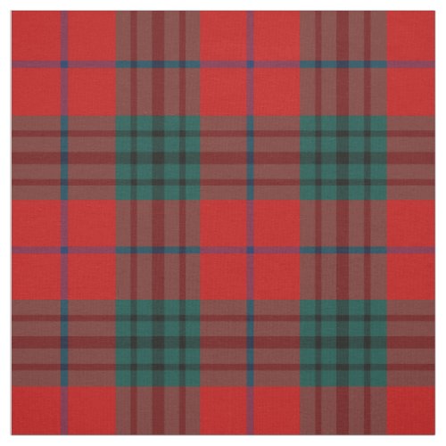Clan Denny Tartan Red Plaid Fabric