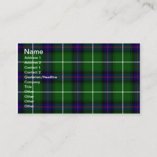 Clan Donald Macdonald Tartan Business Card