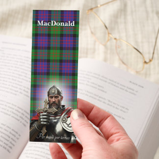 Clan Donald MacDonald Tartan Crest Motto Bookmarks
