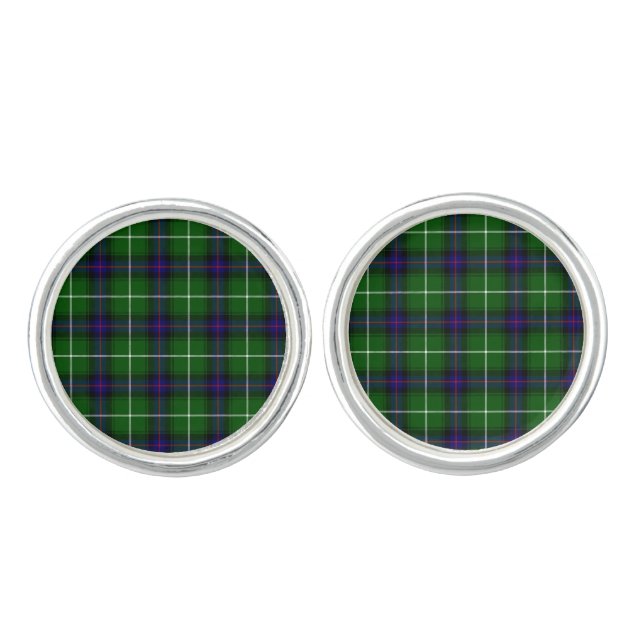Clan Donald Macdonald Tartan Cufflinks (Front)