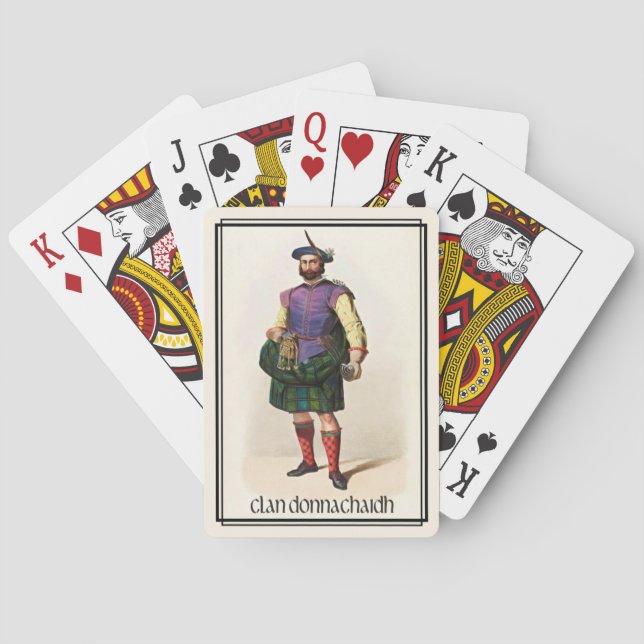 Clan Donnachaidh Classic Scotland Poker Cards (Back)