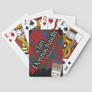Clan Donnachaidh Duncan Tartan Paint Brush Poker Cards