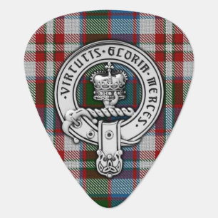 Clan Donnachaidh (Robertson) Crest & Dress Tartan Guitar Pick