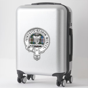 Clan Donnachaidh (Robertson) Crest & Dress Tartan  Sticker