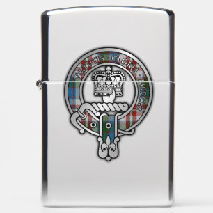 Clan Donnachaidh (Robertson) Crest & Dress Tartan Zippo Lighter